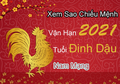 Xem sao chiếu mệnh vận hạn năm 2021 cho tuổi Đinh Dậu 1957 nam mạng