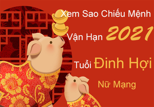 Xem sao chiếu mệnh vận hạn năm 2021 cho tuổi Đinh Hợi 2007 nữ mạng