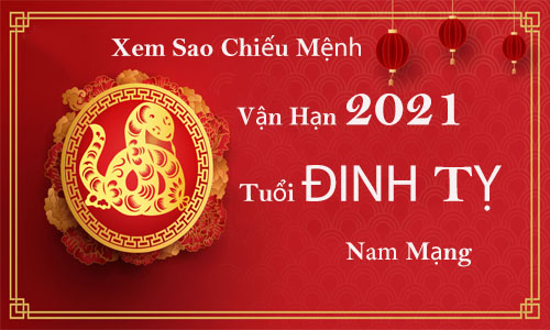 Xem sao chiếu mệnh vận hạn năm 2021 cho tuổi Đinh Tỵ 1977 nam mạng